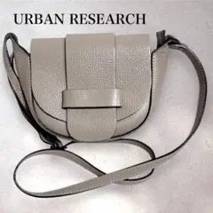 URBAN RESEARCH フラップデザインショルダーバッグ グレー