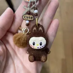 らぶぶ Labubu キーホルダー ブラウン 残1点