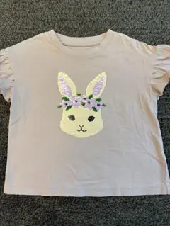 gu☆ミラクルスパンコールTシャツ☆ 110cm☆ウサギ
