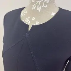 Courrèges ワンピース ネイビー ロゴ入り