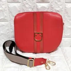 FURLA フルラ レザー ショルダーバッグ 赤