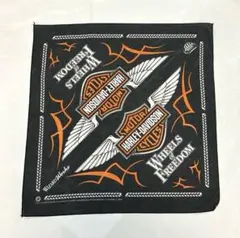Harley Davidson ビンテージ バンダナ USA製 ブラック
