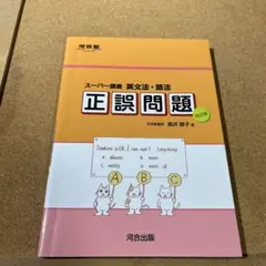 スーパー講義 英文法・語法 正誤問題