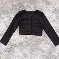 (Dazy) デイジー ブラック ショート丈 ジャケット Sサイズ
