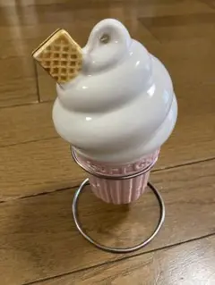 貯金箱　ソフトクリーム　レトロ　陶器