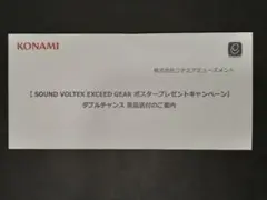 【匿名】SDVX／ダブルチャンス 当選通知書