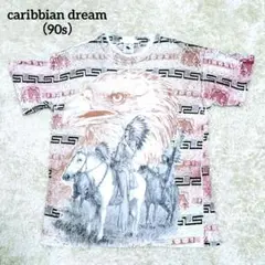 1741 カリビアンドリーム Tシャツ 90s ネイティブアメリカン イーグル