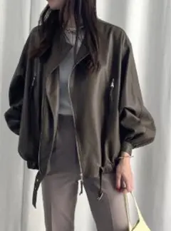 Ameri VINTAGE EGG GATHER LEATHER JACKET