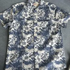 メンズ　アロハシャツ 花柄 ハワイアン　Lサイズ