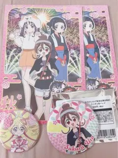 【限定】キミとアイドル プリキュア 出張店 秋田 OPA 缶バッジ ポストカード