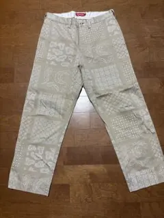Supreme 20SS Paisley Grid Chino Pant