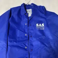 SAS ナイロンジャケット 青 maxellフリーサイズ