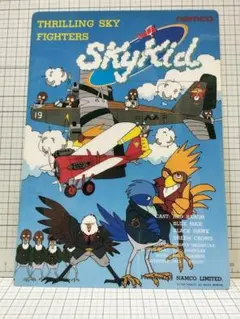 当時物 スカイキッド 1985 ナムコ B5 下敷き 未使用 namco