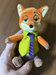ズートピア　ニック・ワイルドぬいぐるみストラップ