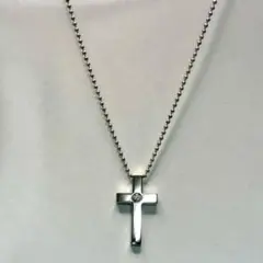 シルバー クロスペンダント ネックレス　クロスフォー