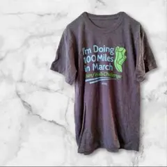 ✨１点限り✨100 Miles in March Tシャツ半袖トップス グレー