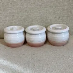 タイムセール5.1お値下げ 森修焼 保存容器 大　3個セット タイムセール5.1お値下げ 森修焼 保存容器 大 3個セット タイム