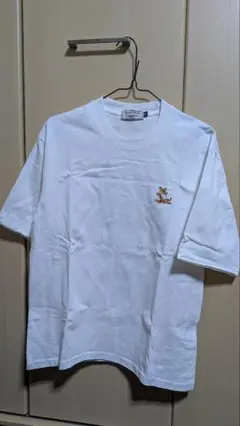 メゾンキツネ　ホワイト　半袖Tシャツ　Sサイズ