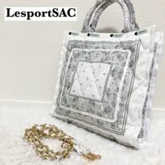 極美品♡ レスポートサックアトリエ CHAIN QUILT TOTE ホワイト