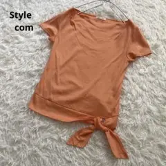 a169 Style com スタイルコム　ライトオレンジ　半袖Tシャツ　M