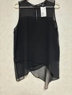 H&M ブラック ノースリーブ チュニック 36