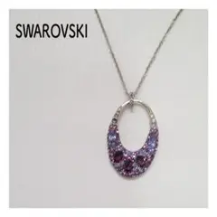 SWAROVSKI スワロフスキー ネックレス パープル