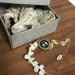 【もんじろう】ブレスレット アンティークボタン アクセサリー
