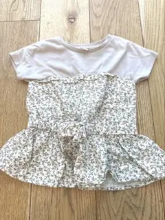 花柄のTシャツ110㎝