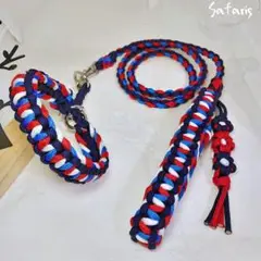 パラコードカフェリードSu0026ハーフチョークークXSセット63(25-30cm)