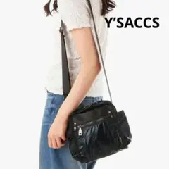 新品☆Y’SACCSイザック メタリック素材のミニポシェット ¥4400 黒