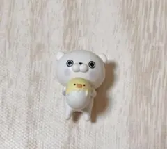 白いクマとひよこのぬいぐるみパーツ