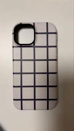 iPhone15 ケース　北欧　グラフチェック