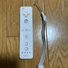 Wii リモコン ホワイト ストラップ付き
