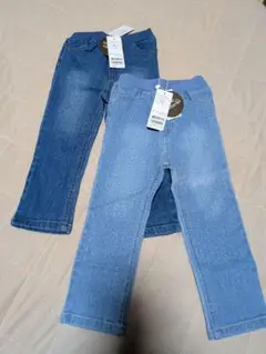 プティマイン　デニムパンツ 100cm 2色セット 新品