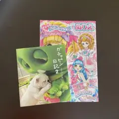 ガチャピン日記2・B5ぬりえオシャレドレスコレクションのセット