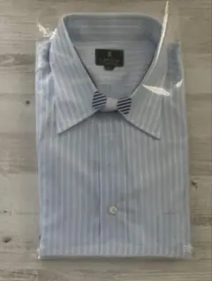 LANVIN ワイシャツ　長袖レギュラーカラー ワイシャツ　ブルーストライプ