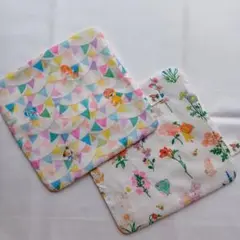 yukiemon生地使用 ガーゼハンカチ ピンクAセット