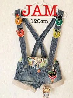 美品【JAM】タグ付 ヒッコリーパンツ(120cm)