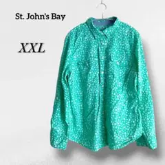花柄 グリーンシャツ XXL 春 腕まくり 袖デザイン 薄い 涼しい