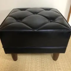 カリモク60 オットマン ブラック