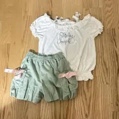 Shirley Temple 半袖Tシャツ・ショートパンツセット