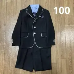 キッズ　フォーマルスーツセット　100cm 男の子　七五三　入学式　黒
