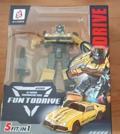 FUN TO DRIVE 5 FIT IN 1 イエロー ロボット　変形　車