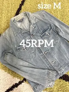 45RPM デニム ジャケット Gジャン ライト インディゴ M 2