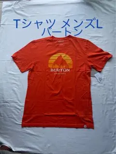 Tシャツ メンズL オレンジ色 バートン