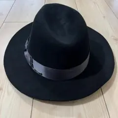 TAKEO KIKUCHI メンズ　ウールハット 黒