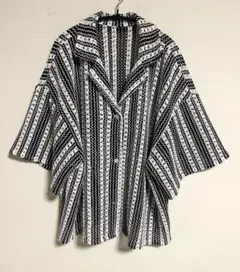 しまむら　lutique 編み　レース　メッシュ　オープンシャツ　カーディガン