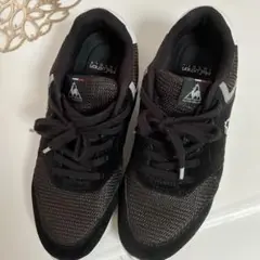 le coq sportif ブラック　スエードスニーカー23㎝