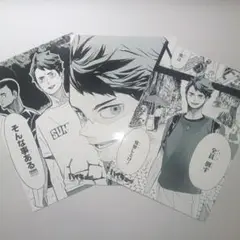 【ハイキュー!!】及川徹 2Lサイズ ブロマイド　白黒3枚セット