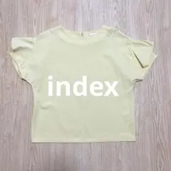 index 半袖カットソー　イエロー M